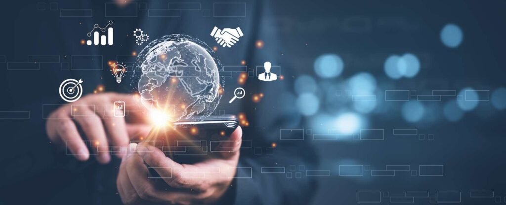 Businessman,Using,Mobile,Smart,Phone.,Business,Global,Internet,Connection,Application